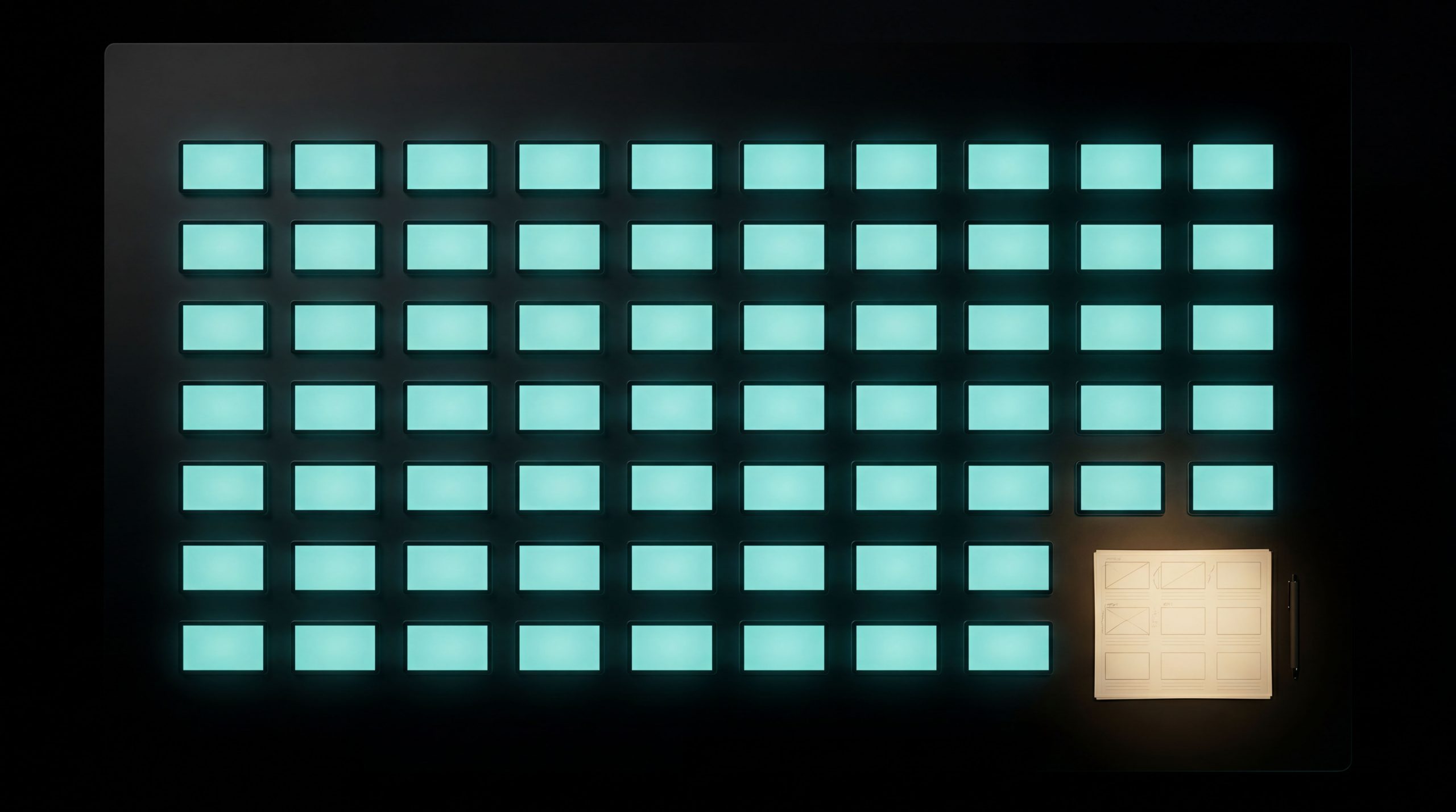 Cost comparison visual showing stacked commercial video content at scale — representing the 144 assets per year a Tampa brand needs to combat ad fatigue